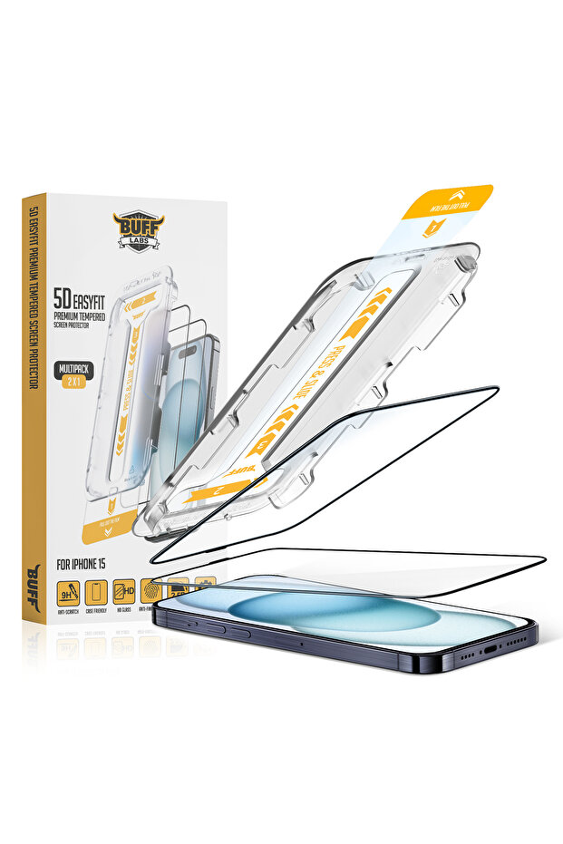 Buff iPhone 15 5D EasyFit Screen Protector - 1