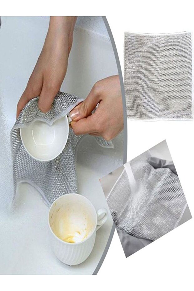 New Multifunctional Scratch-Resistant Wire Dishcloth, Japanese Steel Wire Dish Oil Stain Remover 1 PIECE