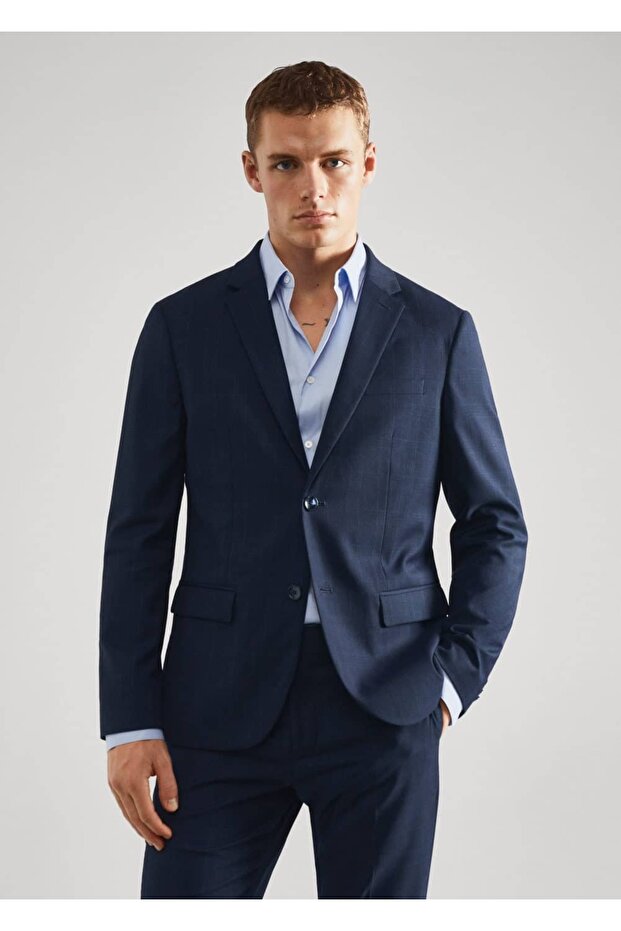 Süper Dar Kesimli Blazer Ceket - 1