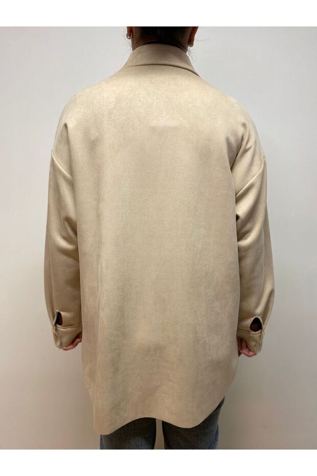 Süet Görünümlü Gömlek - 2