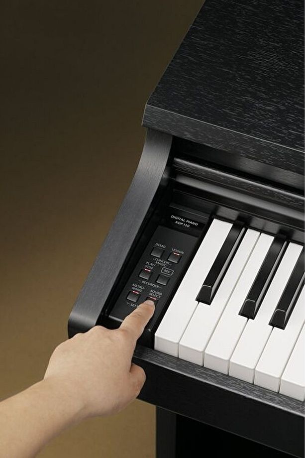 KDP75B Siyah Dijital Duvar Piyanosu ve Tabure - 3