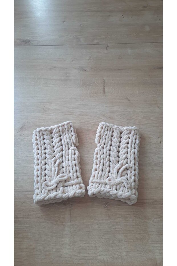 Puffy el örgüsü eldiven - 4