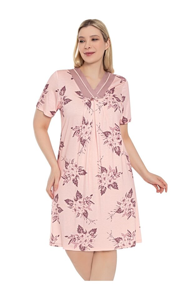 13601 Model Patterned Short Sleeve Passage - 1