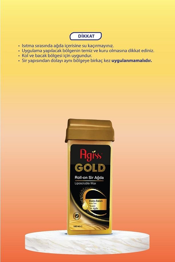 Roll On Gold Ekstra Bakım Sir Ağda 100 ml Tüm Cilt Tipleri Için Özel Formül 12 Adet - 4