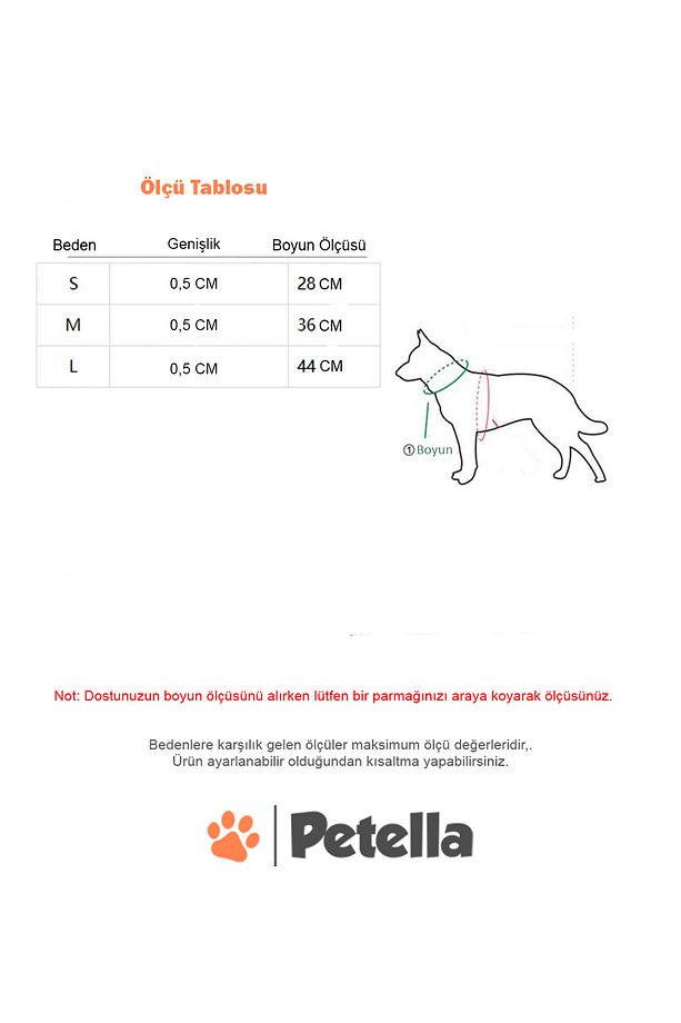 Köpek Boyun Tasması Zincir Köpek Kolyesi Kalp Detaylı Köpek Tasması - 3