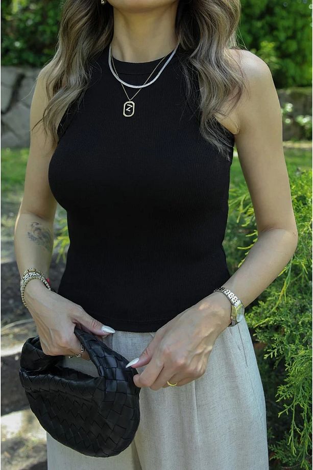 Siyah Kalın Biyeli Atlet - 2