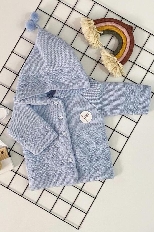 Bebeciburada Knitwear Girl - Baby Boy Cardigan Cotton Fabric