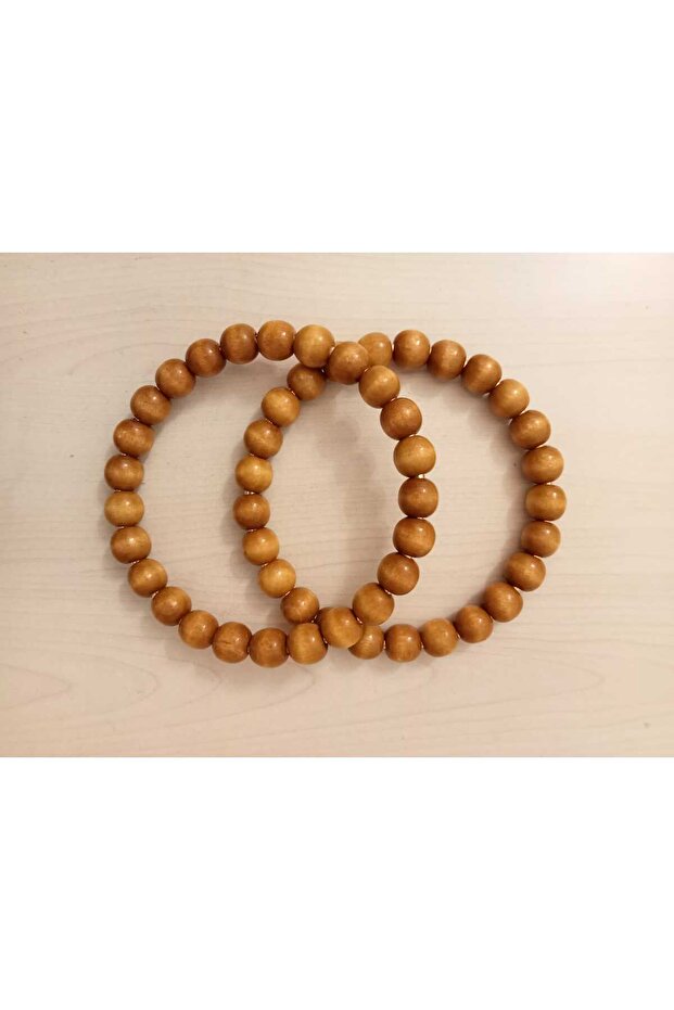 Ahşap Boncuklu Çanta Sapı - 1