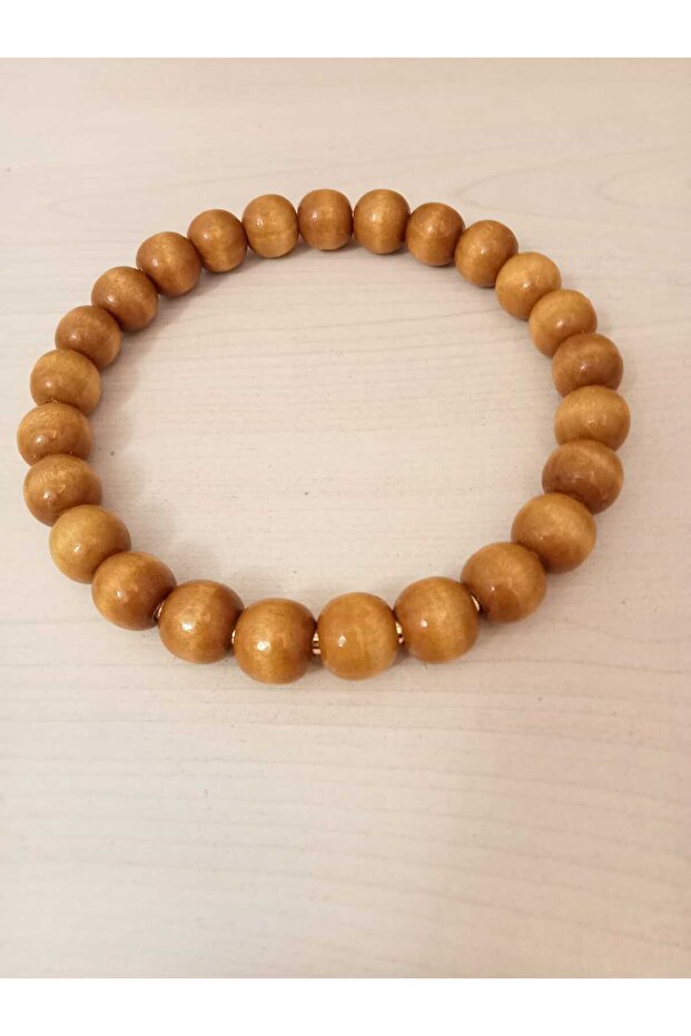 Ahşap Boncuklu Çanta Sapı - 4