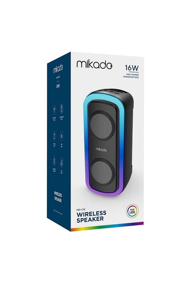 MD-C18 Bluetooth Hoparlör Rgb Taşınabilir Hoparlör Parti Toplantı Amfisi Tws Bluetooth Speaker 16W - 3