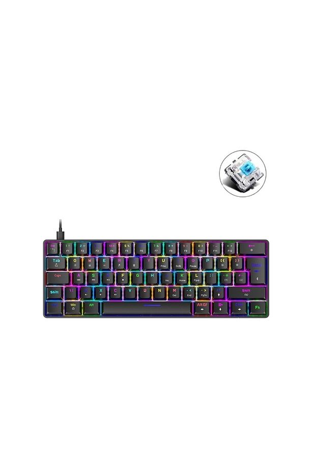 Silabor T60 Siyah Kırmızı Switch Rgb Klavye Kablolu Gaming Oyuncu Klavyesi - 3