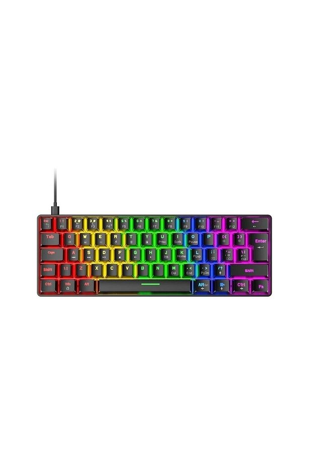 Silabor T60 Siyah Kırmızı Switch Rgb Klavye Kablolu Gaming Oyuncu Klavyesi - 2