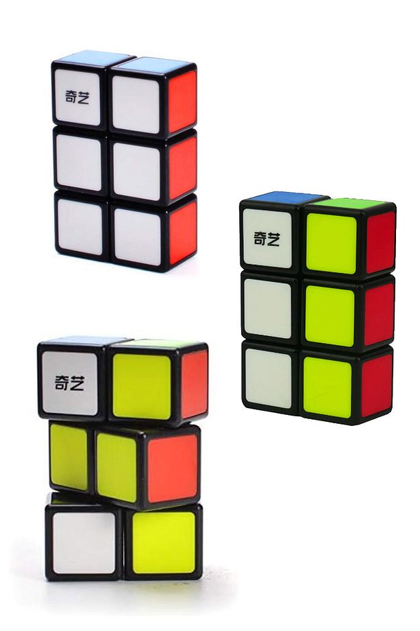 Qiyi 1x2x3 Cuboid Cube Siyah Disket Etiketsiz Küp 123 Siyah Başlıklar Versiyon Speed Cube - 4