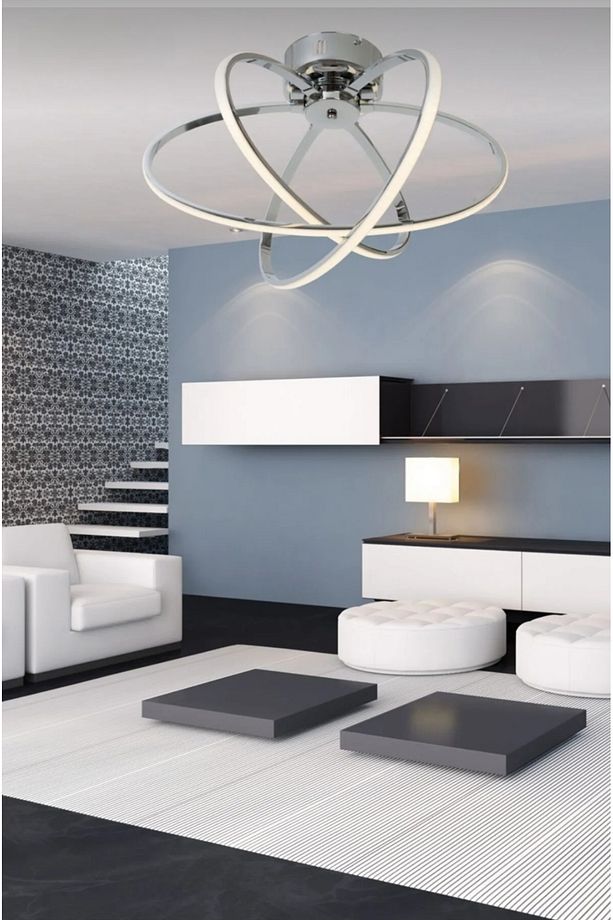 3 Renk Yanabilen Modern Ledli Avize - 1