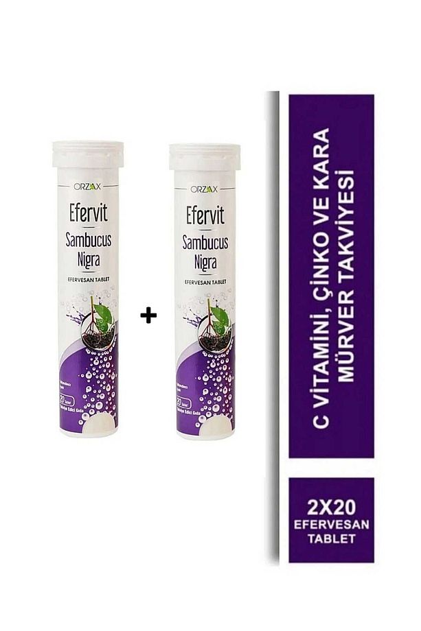 Efervit Sambucus Nigra 20 + 20 Efervesan Tablet - 1