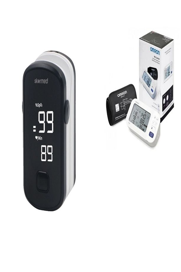 M6 HEM-7360-E Dijital Koldan Tansiyon Aleti + Skormed Bm1000e Parmak Tipi Pulse Oksimetre - 4