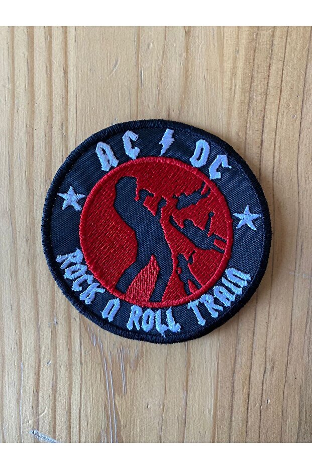 Acdc Patch Rock N Roll Train Patch Peç Patch 8x8 Cm - 1