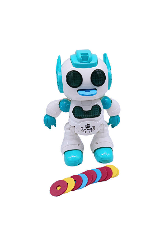 Uzaktan Kumandalı Programlanabilir Disk Atan Akıllı Robot 606-30 - 5