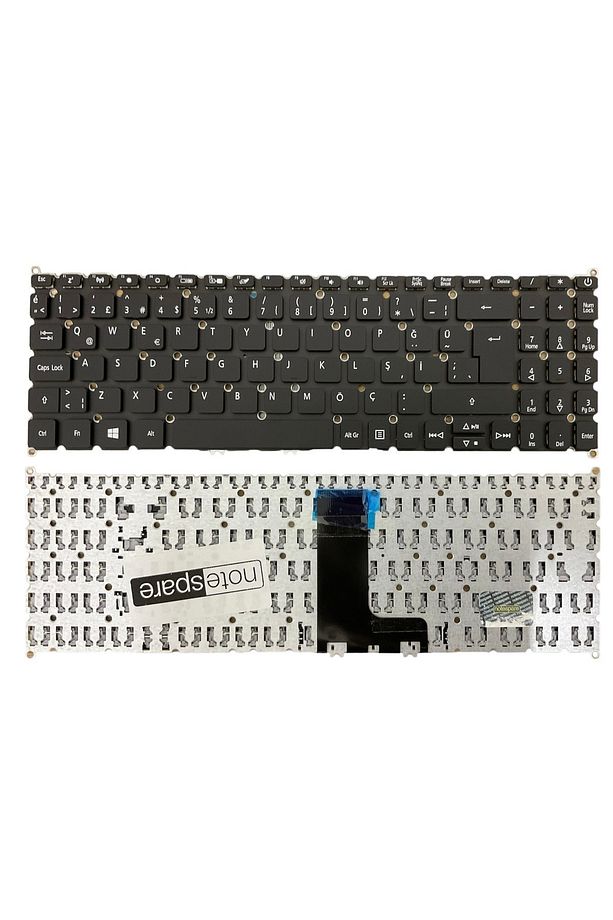 Acer ile Uyumlu Aspire 3 A315-23-R7N5 NX.HVUEY.004 Notebook Klavye Siyah TR - 1