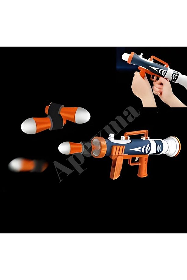 Sünger Dart Atan Bazuka Silah 25 Cm - Sünger Atan Oyuncak Silah - 2
