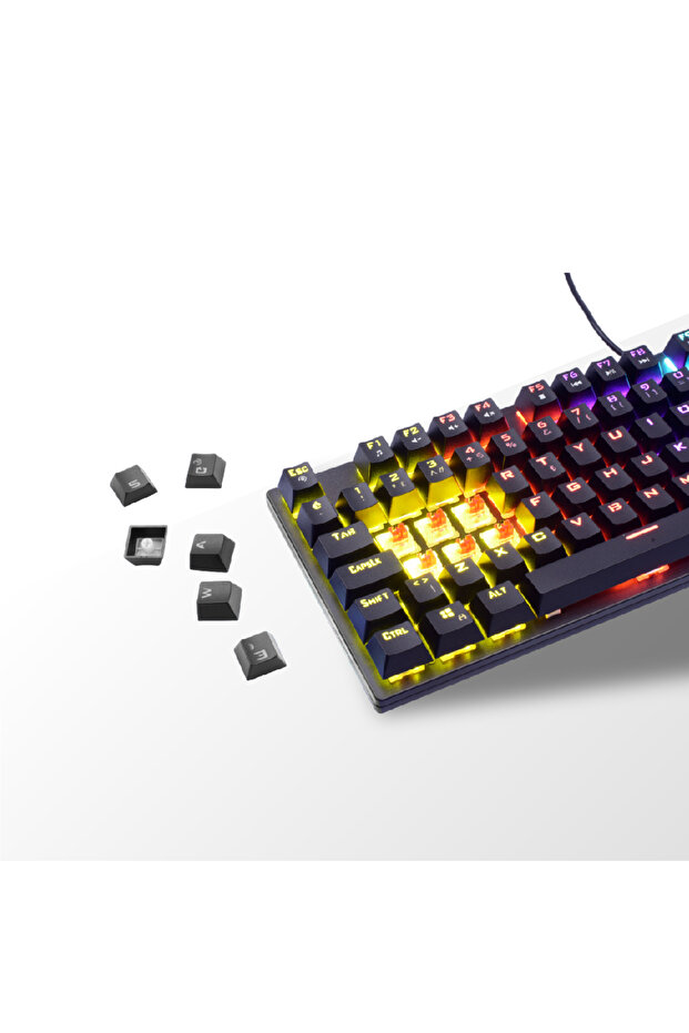 Mech-3000 Kablolu Rgb Red Switch Mekanik Gaming Klavye - 2