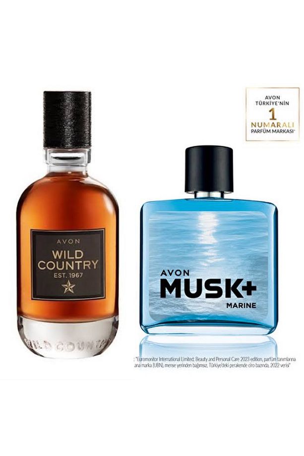 Wild Country Erkek Parfüm EDT 75 ml Avon Musk Marine Erkek Parfüm EDT 75 ml 2 li erkek set - 1
