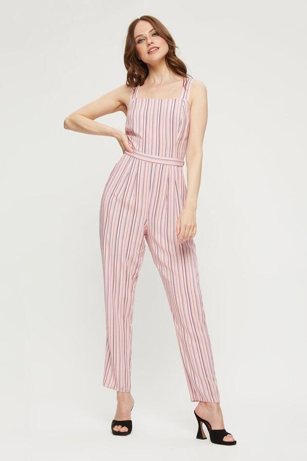 Women's Pink Overalls