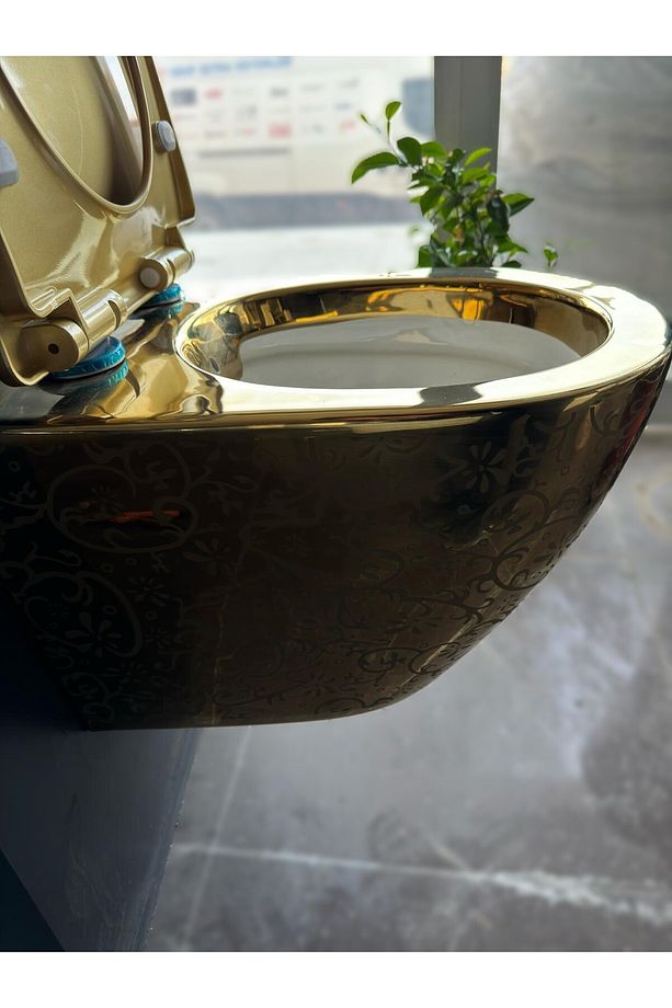 Gold Kanalsız Asma Klozet Wh-756n+soft Kapak WH-756N+CS-11 - 3
