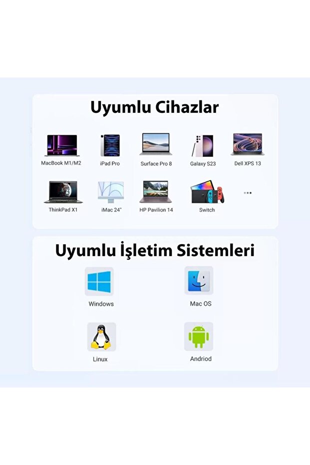 Type-c To 4k/60hz Hdmı 3*usb 3.0 100w Pd Güç Girişi Çoklayıcı Hub Adaptör - 6