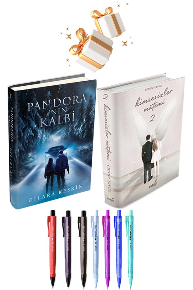 Ephesus Pandoranın Kalbi ve Kimsesizler Matemi 2 Ciltli + Faber Pens with Gift