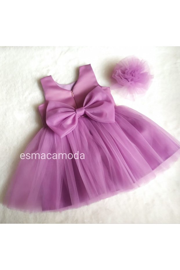 BABY GIRL MATTE SATIN DRESS