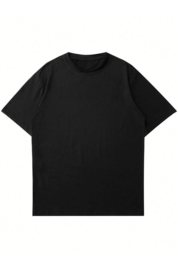 Μπλουζάκι Unisex Oversize Crew Neck Plain Basic - 1