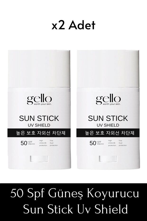 2'li Stick Güneş Kremi 50 Spf - Sun Stick Uv Shield (2 Adet) - 1