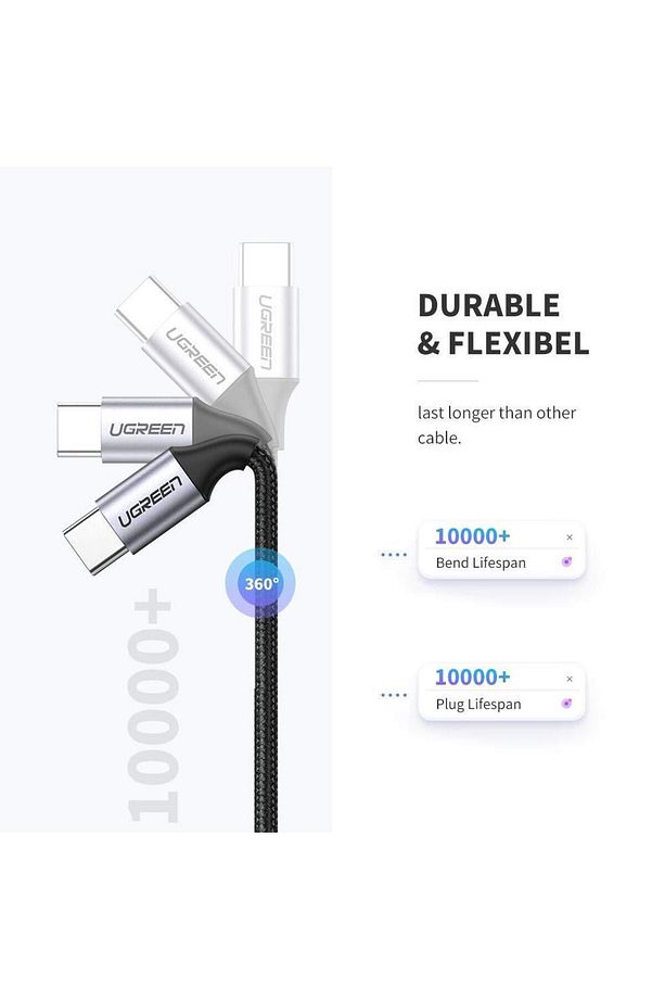 Type-c To Type-c 3a 60w Hızlı Data Ve Şarj Kablosu 2 Metre - 5