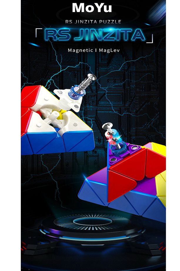 Moyu RSM Pyraminx Mıknatıslı Manyetik Zeka Küpü Akıl Küpü Küp - 7