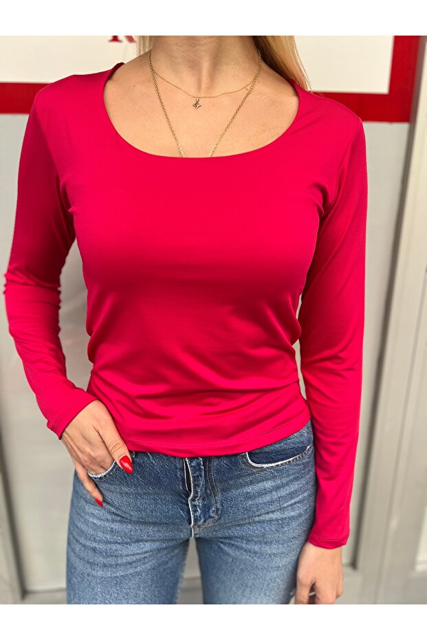 Basic kare yaka micro kumaş badi - 1