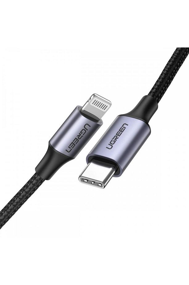 Örgülü Type-c To Lightning Iphone Hızlı Şarj Kablosu Siyah 2 Metre - 2