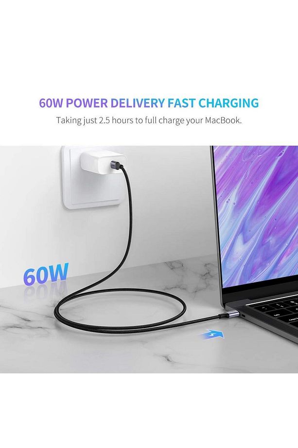 Type-c To Type-c 3a 60w Hızlı Data Ve Şarj Kablosu 2 Metre - 2