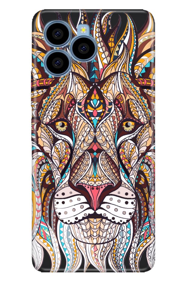 X6 Compatible Case Pictorial Printed Nano Silicone Lion Mandala
