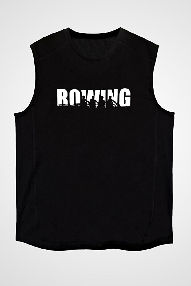 Kürek Black Unisex Sleeveless T-Shirt Cut Sleeve T-Shirt