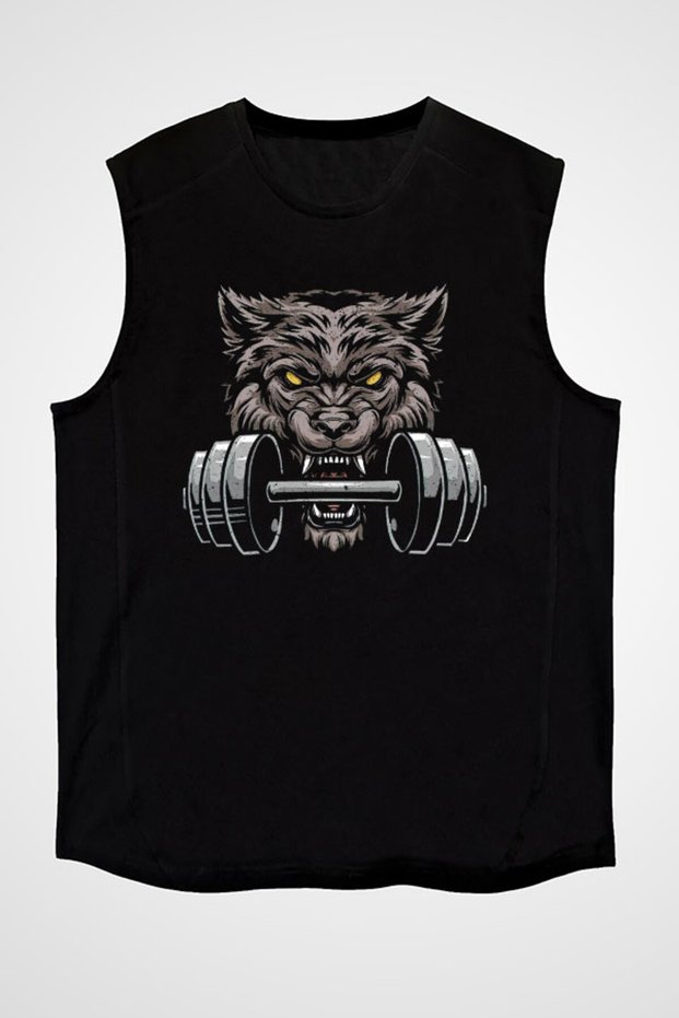 Bodybuilding Kurt Black Unisex Sleeveless T-Shirt Cut Sleeve T-Shirt