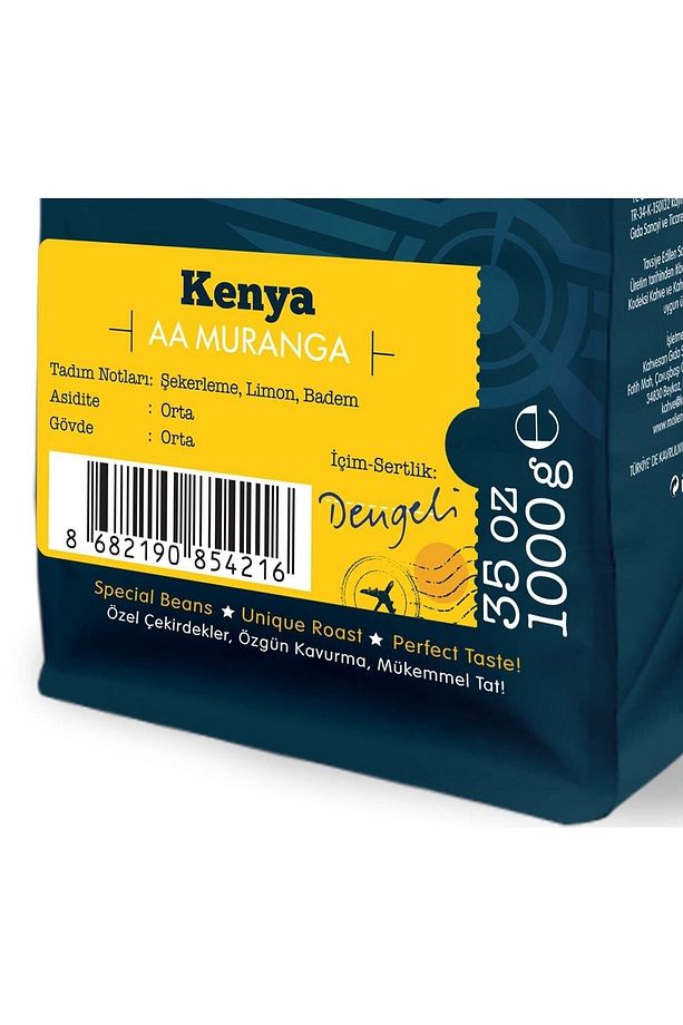 Kenya Aa Muranga Yöresel Kahve (Çekirdek Kahve) 1000 g - 3