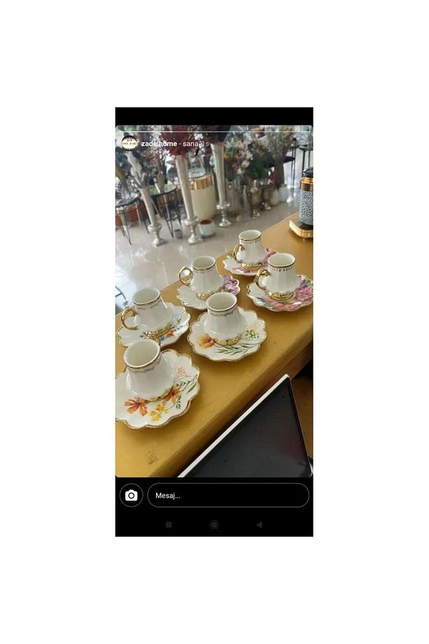 Sofiya 6 Kişilik Kahve Fincan Takımı MSKF365 - 1