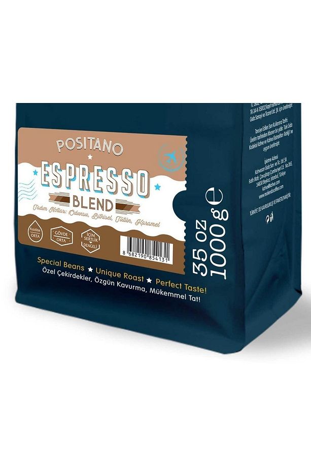 Positano Espresso Blend Kahve (Çekirdek Kahve) 1000 g - 3