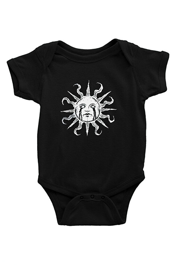 Güneş Black Unisex Baby Body - Bodysuit