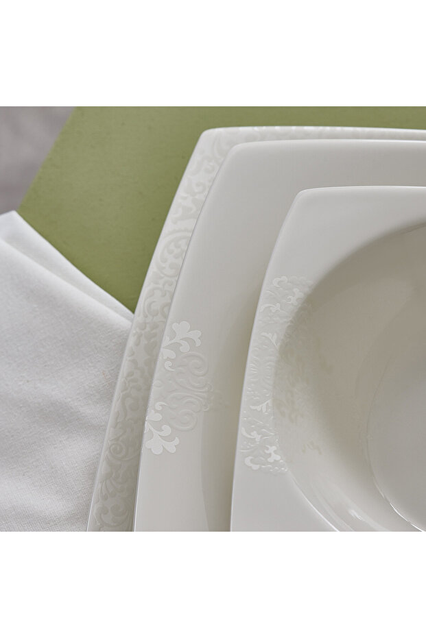 Neu Flava 6 Personen Geschirrset, 24-teilig, Porzellan - Zeitlose Eleganz für exquisite Tisch - 3