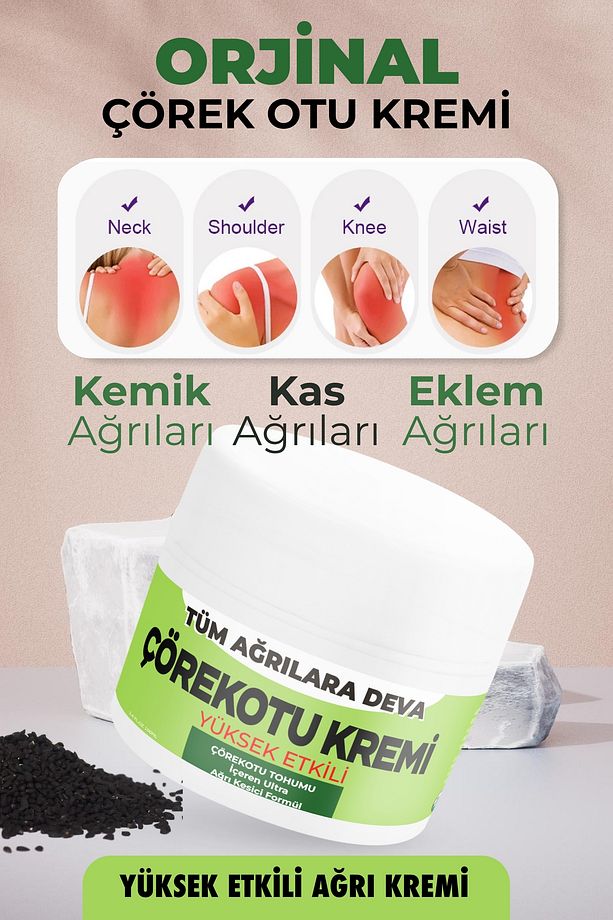Formüllü Çörek Otu Kremi Eklem Için Yüksek Etkili 100ml - 2