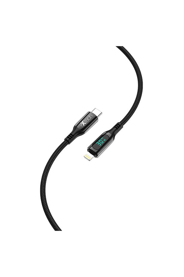 IX-UC019 PD 30W Type-C to Lightning Dijital Göstergeli Şarj ve Data Kablosu - 4