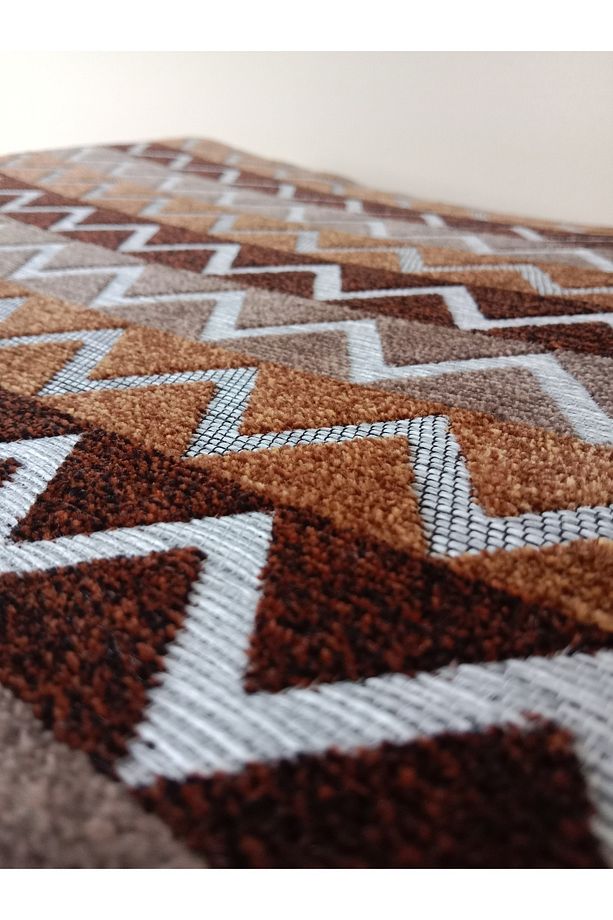 Kahve kavisli puf Bench, puf sandalye, oturak, tabure, makyaj masası sandalyesi, dresuar pufu - 4