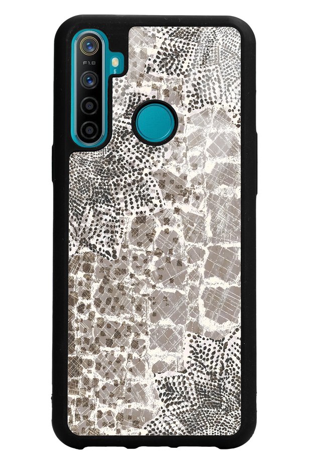 Oppo Realme C3 - 5I Glossy Phone Case with Stony Leaf Design